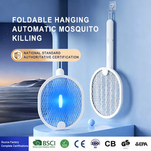 Nuevo diseño para el hogar, Control de plagas, USB, recargable, plegable, colgante, matamoscas eléctrico - Product Image 4