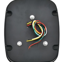 Feu arrière carré LED 12V bicolore rouge, nouveau, 5000 lumens, pour remorque et camion, destiné à la fabrication