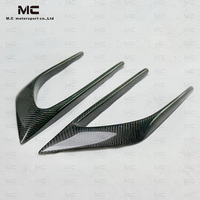 2 PCS/SET Carbon Fiber W205 C63 Front Fender Scoop Vents Trims pour Mercedes Benz C-Class W205 C63 AMG