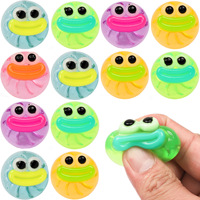 Jouets anti-stress en silicone souple en forme de boule, effet gelée de glace, mini cubes de glace collants pour soulager l'anxiété
