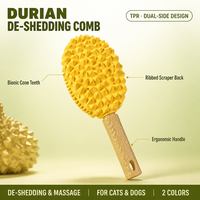 Brosse de massage écologique douce pour animaux de compagnie, auto-nettoyante, portable, multifonctionnelle, pour enlever les poils, grattoir à poils flottants