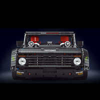Mould King 13082S Camionnette noire à l'échelle 1:8, 3728 pièces, blocs de construction, modèle RC de collection pour les amateurs adultes