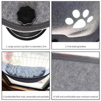 Hamac pour fenêtre de chat avec ventouses fortes pour animaux de compagnie Kitty lit de couchage suspendu stockage pour animaux de compagnie chaud furet Cage chat étagère siège lits