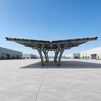 Offre Spéciale : Système de Carport Solaire Personnalisable HBGenix S-02, Finition Anodisée, Durée de Vie 20-25 Ans, Idéal pour les Parkings Autoroutiers