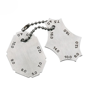 Calibrador de soldadura de acero inoxidable de dos piezas con resolución de 0.1 mm, herramienta de medición de precisión para inspección de soldaduras - Product Image 1