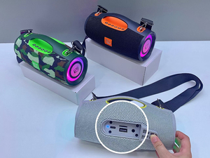 TG-437 không dây màu xanh-răng HIFI chất lượng stereo bass loa chống thấm nước LED ánh sáng đầy màu sắc ngoài trời xách tay woofer vải Loa - Product Image 4