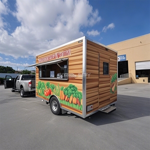 Camion de nourriture mobile en acier inoxydable 2025 avec remorque, crème glacée, thé, bière, café, équipé de DOT CE - Product Image 6