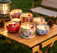 Bougie pilier parfumée Lindie pour les chambres, les cuisines, les salons ; Savon de fête pour éliminer les odeurs - Diwali, Noël, Pâques