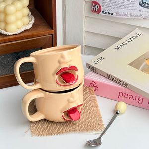 Mug en céramique créatif et amusant avec langue sortie, <span class=keywords><strong>tasse</strong></span> à café à visage original, cadeau fantaisie, <span class=keywords><strong>tasse</strong></span> à eau - Product Image 5