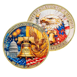 Koin Logam Kenang-kenangan Kustom Bertema Peringatan Hari Jadi Liberty Bell 1776 - 2026 - Product Image 1