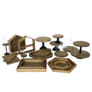 Dali Vintage Delicato Northen Europeo Decorativo di <span class=keywords><strong>Legno</strong></span> Set di Visualizzazione Del Basamento Della Torta <span class=keywords><strong>Per</strong></span> La Cerimonia Nuziale, Festa di Compleanno - Product Image 1