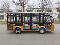 Minibús Eléctrico de 10-14 Plazas con Energía Solar, Motor de CA de 4/5/7.5kW, Batería de Plomo-Ácido para Recorridos Turísticos Urbanos