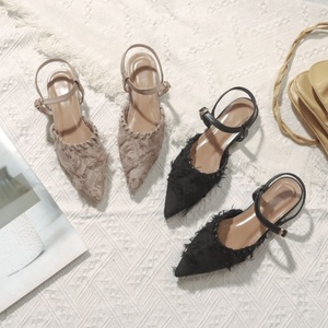 Ladies Elegant Summer Low Heel <b>Sandals</b> Women Casual Daily Wear Flat <b>Sandal</b> Shoes - Product Image 3