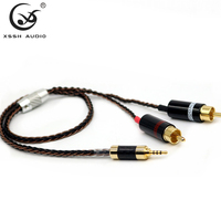 Câble d'extension pour écouteurs YIVO HIFI, 8 cœurs OCC 3.8MM XSSH, DIY OEM ODM, pour guitare, haut-parleur, audio, ligne auxiliaire