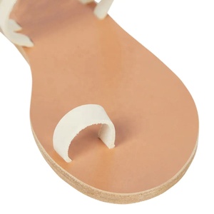 Sandali scorrevoli da <span class=keywords><strong>donna</strong></span> estivi sandali con punta tonda da <span class=keywords><strong>donna</strong></span> in vera <span class=keywords><strong>pelle</strong></span> comodi scivoli a pantofola - Product Image 2