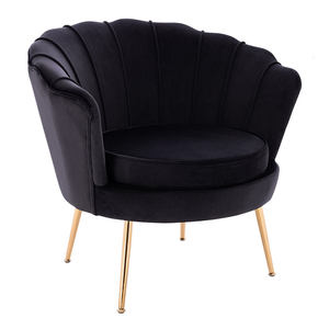 High Quality Modern Elegant Soft <strong>Flower</strong> Golden Leg Armchair Oversized Accent <strong>Arm</strong> <strong>Chair</strong> - Product Image 5