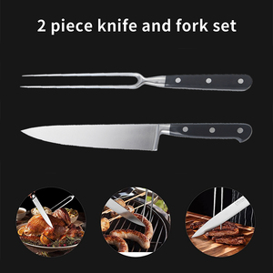 Juego de Cuchillo y Tenedor <span class=keywords><strong>para</strong></span> Trinchar <span class=keywords><strong>Carne</strong></span> de Acero Inoxidable de 8 Pulgadas, Más Vendido, <span class=keywords><strong>para</strong></span> un Trinchar Eficiente y Seguro - Product Image 6