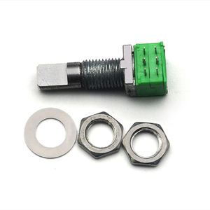 Potentiomètre double équilibré B50K à axe court M7-20MM vert pour <span class=keywords><strong>guitare</strong></span> électrique - Pièce de <span class=keywords><strong>guitare</strong></span> DIY - Product Image 4