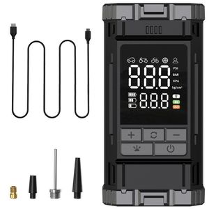 Car Air <b>Pump</b> Digital Display 72V 80W Fast Inflate Tire Inflator Dual Screen LCD For Bike Motorcycle Car - Product Image 4