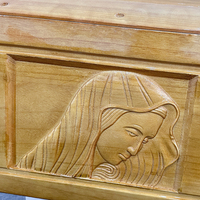 Ataúd Funerario Estilo Europeo, Certificado FSC, Diseño de Tallado Personalizable, Tamaño Personalizado Disponible, Marca SDD Tmallwood, Shandong