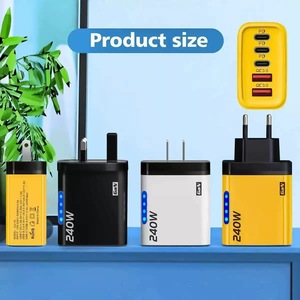 240W GaN Fast Charger 3 Type C <b>Ports</b> PD3.0 QC3.0 For Laptop And Mobile Phones - Product Image 2