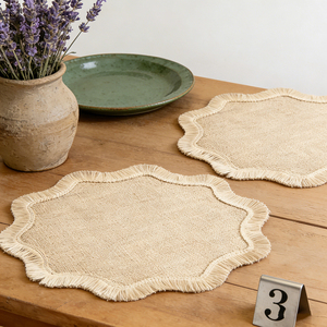 Manteles Individuales de Yute, Aislantes del Calor, Impermeables, con Forma de Flor, Elegantes para Restaurante, para Comida Caliente - Product Image 5
