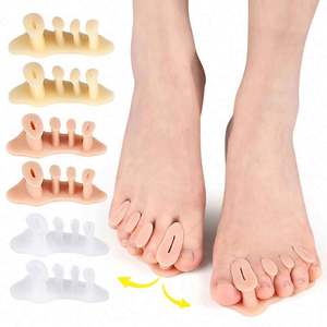 Correcteur de doigts en silicone pour hallux valgus, outil portable pour le soin des pieds et l'ajustement des pieds arqués - Product Image 1