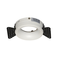 Spot LED encastré rond moderne anti-éblouissement en aluminium GU10 MR16 SD043 pour intérieur, sans cadre, garantie 3 ans