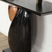 Table d'entrée légère en fibre de verre de luxe pour hôtel et chambre à coucher Cabinet de décoration de couloir de salon simple
