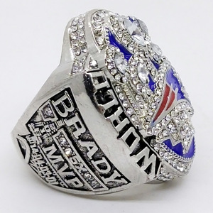Anillo de Campeonato de los New England Patriots, Talla 11 para Hombre, Diseño de Escudo, Engaste Pavé, Regalo de Joyería - Product Image 3