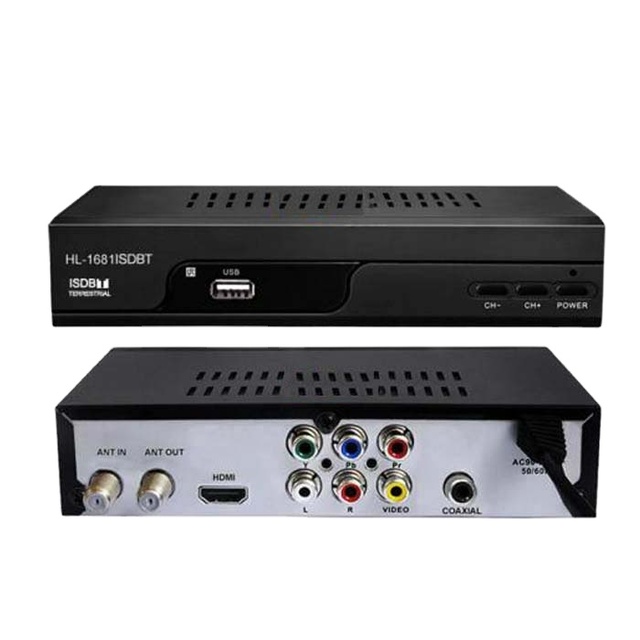 USB Media Player Free to Air MPEG4 Digital Channel Decodificador ISDB-T Set Top Box OEM Hengli Digital Set-top Box