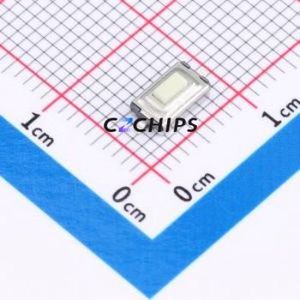 TS1101B16025 Tactile Switch SMD,6.1x3.7mm Switch Single Pole Single Throw Rectangle Button 1.6N Vertical Mount - Product Image 1