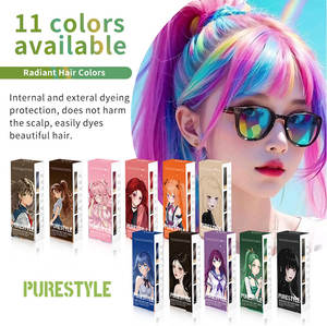 Tinta per capelli <span class=keywords><strong>permanente</strong></span> PURESTYLE, molto venduta in Europa, <span class=keywords><strong>senza</strong></span> <span class=keywords><strong>ammoniaca</strong></span>, crema colorante per capelli, facile da usare a casa, set colore capelli con OXY - Product Image 4