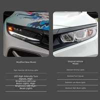 Pour Honda Civic 10ème génération 2016-2021, ensemble de phares LED, lentille de projecteur LED RS, feux de jour DRL, clignotants séquentiels, phare avant, pièces automobiles