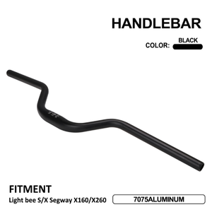 7075 Aluminum <strong>Riser</strong> Handlebar for SUR-RON Light Bee <strong>X</strong>/S, 31.8mm Clamp Bar for SEGWAY X160/X260 Upgrade - Product Image 1