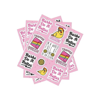 Pegatinas Personalizadas de PVC Decorativas Adhesivas Ecológicas de Alta Calidad, Resistentes a los Rayos UV, Impresión Rectangular, Corte Kiss Cut, Impermeables, Mate