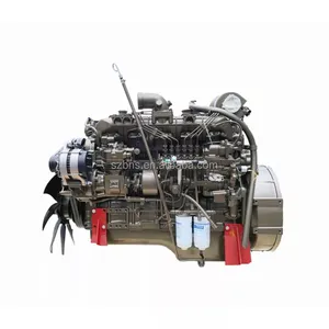 Motor diesel 6 cilindros 6.5l 190hp, motor diesel com iniciante elétrico yc6j190 trukc