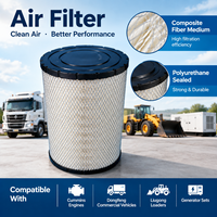 Filtre à air Cummins AH1136 AH19037 AH19003 B085001 AH5501 3I-0001 pour camion Dongfeng, groupe électrogène diesel, pièces de rechange robustes