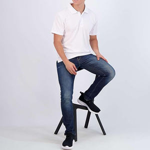 Camiseta Deportiva de Golf para Hombre, Personalizada por el Proveedor, de Punto Sólido, Secado Rápido, Absorbe la Humedad, Manga Corta, Cuello de Doble Capa, 100% - Product Image 4