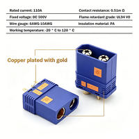 Connecteur QS8-S RC bleu anti-étincelle mâle 5.1 15 Ohm vers connecteur femelle XT90, câble anti-étincelle pour drone FPV