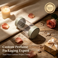 Boîte d'emballage de luxe pour diffuseur de parfum d'ambiance en carton avec tube en PVC transparent