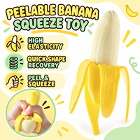 Juguetes Sensoriales de Plátano Pelable Realista, Fabricante de Juguetes de Simulación de Frutas de Alta Calidad, Juguetes de Plátano para Apretar de 15 cm, Unisex