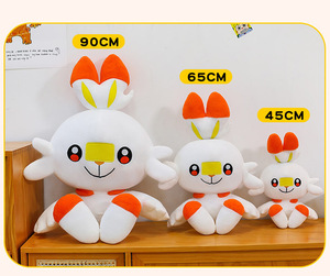 Muñeco de Peluche Pokémon Súper Suave de Algodón PP, <span class=keywords><strong>Conejo</strong></span> de Fuego, Juguete de Peluche para Aliviar el Estrés, Almohadas Relajantes, Diseño Creativo de Dibujos Animados para Máquina de Agarre - Product Image 4