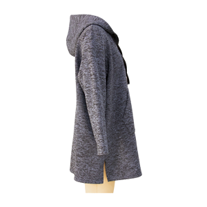 Sudadera con capucha de manga larga de poliéster 100% de alta calidad de fabricante al por mayor sudaderas con capucha de señora con cremallera completa - Product Image 2