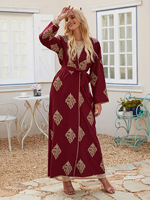 Vêtements islamiques pour femmes, arabe, Jubah, mode Dubaï, abaya de haute qualité avec broderie dorée, robe cardigan