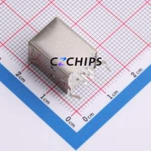 BF 180° USB Connector Through hole Component (THT) Connector Type-B USB 2.0 Female Through Hole - Product Image 2