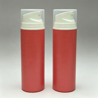 Flacon pompe pour lotion corporelle en plastique, forme cylindrique, design personnalisé, 200 ml, 150 ml, 100 ml, 50 ml, L499