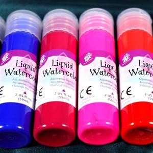 Pincel de acuarela líquido de 12 colores de marca OEM de la mejor calidad, caja de transporte de mano, pintura de acuarela no tóxica para niños - Product Image 4