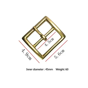 Thắt Lưng Khóa Bằng Đồng Thau Nguyên Khối Màu Trơn Trơn Giá Rẻ Theo Yêu Cầu Của Nhà Cung Cấp Trung Quốc - Product Image 1