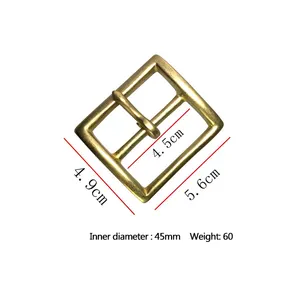 China Lieferant maßge schneiderte billige leere massive Messing Kupfer Pin Schnalle Gürtel
